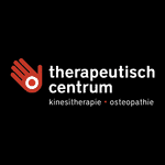 Logo van therapeutisch centrum met hand en cirkel.